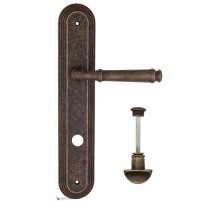 Дверная ручка на планке Fratelli Cattini FARFALLA WC-2 PL288-BA античная бронза