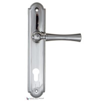 Дверная ручка на планке Fratelli Cattini FOGGIA CYL PL257-CR полированный хром