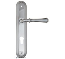 Дверная ручка на планке Fratelli Cattini GRACIA CYL PL288-CR полированный хром