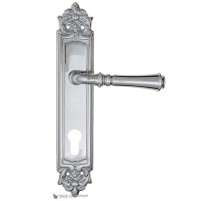 Дверная ручка на планке Fratelli Cattini GRACIA CYL PL96-CR полированный хром