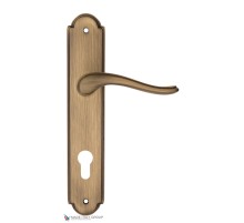 Дверная ручка на планке Fratelli Cattini LAVERA CYL PL257-BY матовая бронза