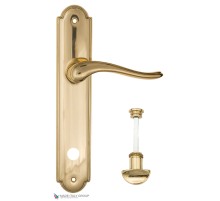 Дверная ручка на планке Fratelli Cattini LAVERA WC-2 PL257-OLV полированная латунь