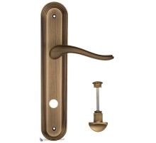 Дверная ручка на планке Fratelli Cattini LAVERA WC-2 PL288-BY матовая бронза