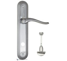Дверная ручка на планке Fratelli Cattini LAVERA WC-2 PL288-CR полированный хром