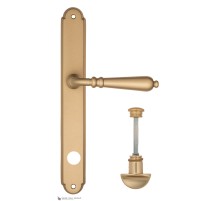 Дверная ручка на планке Fratelli Cattini NAPOLI WC-2 PL01-BS матовая латунь