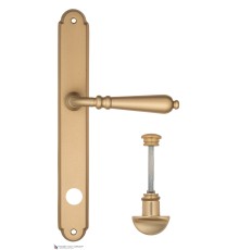 Дверная ручка на планке Fratelli Cattini NAPOLI WC-2 PL01-BS матовая латунь