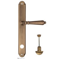 Дверная ручка на планке Fratelli Cattini NAPOLI WC-2 PL01-BY матовая бронза