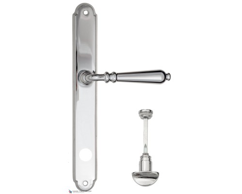 Дверная ручка на планке Fratelli Cattini NAPOLI WC-2 PL01-CR полированный хром