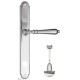 Дверная ручка на планке Fratelli Cattini NAPOLI WC-2 PL01-CR полированный хром