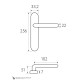 Дверная ручка на планке Fratelli Cattini NAPOLI WC-2 PL01-CR полированный хром