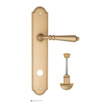 Дверная ручка на планке Fratelli Cattini NAPOLI WC-2 PL257-BS матовая латунь