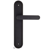 Дверная ручка на планке Fratelli Cattini PIPPA PL288-NM матовый черный