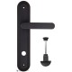 Дверная ручка на планке Fratelli Cattini PIPPA WC-2 PL288-NM матовый черный