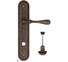 Дверная ручка на планке Fratelli Cattini RETRO WC-2 PL288-BA античная бронза