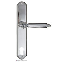 Дверная ручка на планке Fratelli Cattini TORCELLO CYL PL02-CR полированный хром