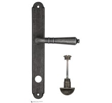 Дверная ручка на планке Fratelli Cattini TOSCANA WC-2 PL01-IA античное серебро