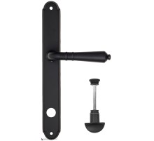 Дверная ручка на планке Fratelli Cattini TOSCANA WC-2 PL01-NM матовый черный