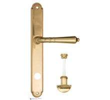 Дверная ручка на планке Fratelli Cattini TOSCANA WC-2 PL01-OLV полированная латунь