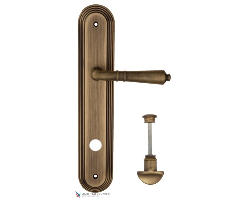 Дверная ручка на планке Fratelli Cattini TOSCANA WC-2 PL288-BY матовая бронза