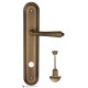 Дверная ручка на планке Fratelli Cattini TOSCANA WC-2 PL288-BY матовая бронза