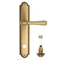 Дверная ручка Venezia CALLISTO WC-4 на планке PL98 французское золото + коричневый