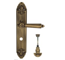 Дверная ручка Venezia CASTELLO WC-4 на планке PL90 матовая бронза