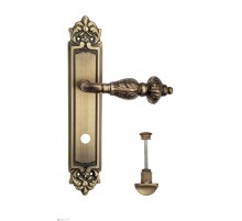 Дверная ручка Venezia LUCRECIA WC-2 на планке PL96 матовая бронза
