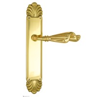 Дверная ручка Venezia OPERA на планке PL87 золото 24K