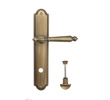 Дверная ручка Venezia PELLESTRINA WC-2 на планке PL98 матовая бронза