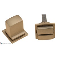 Фиксатор поворотный на MINI квадратном основании Fratelli Cattini WC-8 4FS-BS матовая латунь
