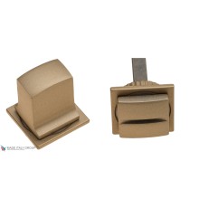 Фиксатор поворотный на MINI квадратном основании Fratelli Cattini WC-8 4FS-BS матовая латунь