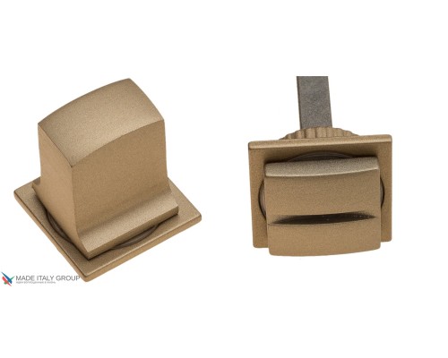 Фиксатор поворотный на MINI квадратном основании Fratelli Cattini WC-8 4FS-BS матовая латунь
