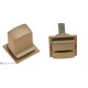 Фиксатор поворотный на MINI квадратном основании Fratelli Cattini WC-8 4FS-BS матовая латунь