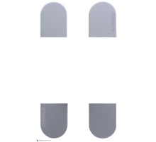 Колпачки для петель К2760, цвет МАТОВЫЙ ХРОМ (4 шт.)