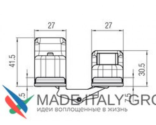 KUBICA 2780 DXSX, CR.SAT петля скрытая универсальная МАТОВЫЙ ХРОМ (80 kg) KUBICA 2780 DXSX, CR.SAT петля скрытая универсальная МАТОВЫЙ ХРОМ (80 kg)