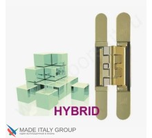 KUBICA HYBRID K2460 OS петля скрытая универсальная асимметричная, цвет МАТОВОЕ ЗОЛОТО (60 kg)
