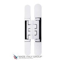 KUBICA HYBRID K2460CM BI петля скрытая универсальная асимметричная, цвет БЕЛЫЙ (60 kg)