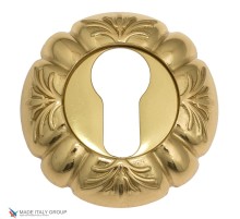 Накладка дверная под цилиндр Venezia CYL-1 D5 полированная латунь (2 шт.)