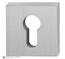 Накладка под цилиндр на квадратном основании COLOMBO MM13-CM матовый хром (2 шт)