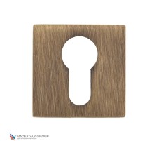 Накладка под цилиндр на квадратном основании Fratelli Cattini CYL 8-BY матовая бронза 2 шт.