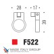 Ручка кнопка модерн COLOMBO DESIGN F522-CM матовый хром