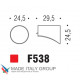 Ручка кнопка модерн COLOMBO DESIGN F538-CM матовый хром