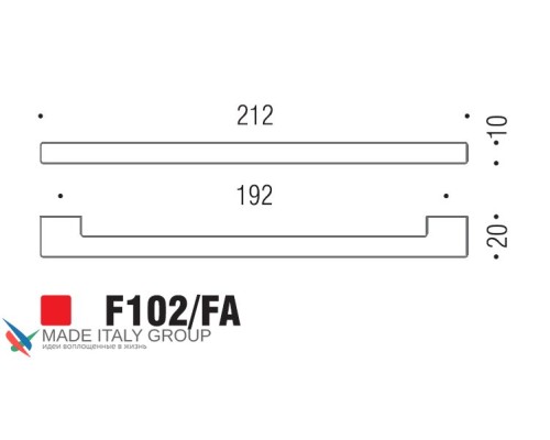 Ручка скоба модерн COLOMBO DESIGN F102FA-NM матовый черный 192 мм Ручка скоба модерн COLOMBO DESIGN F102FA-NM матовый черный 192 мм