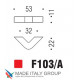 Ручка скоба модерн COLOMBO DESIGN F103A-NM матовый черный 32 мм