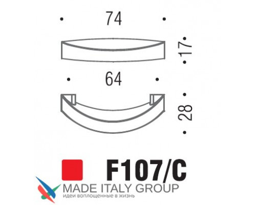 Ручка скоба модерн COLOMBO DESIGN F107C-CR полированный хром 64 мм Ручка скоба модерн COLOMBO DESIGN F107C-CR полированный хром 64 мм