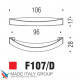 Ручка скоба модерн COLOMBO DESIGN F107D-CM матовый хром 96 мм