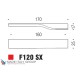 Ручка скоба модерн COLOMBO DESIGN F120SX-CM матовый хром 160 мм