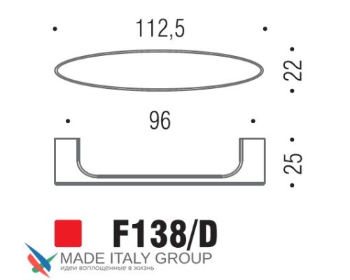 Ручка скоба модерн COLOMBO DESIGN F138D-CR полированный хром 96 мм Ручка скоба модерн COLOMBO DESIGN F138D-CR полированный хром 96 мм