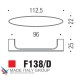 Ручка скоба модерн COLOMBO DESIGN F138D-CR полированный хром 96 мм