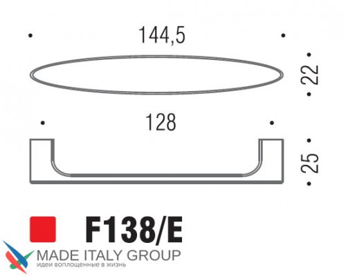 Ручка скоба модерн COLOMBO DESIGN F138E-CM матовый хром 128 мм Ручка скоба модерн COLOMBO DESIGN F138E-CM матовый хром 128 мм